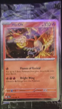 Pokemon TCG Ho-Oh Promo Sealed Pack English GameStop Stamped - Image 1