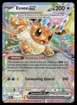 Eevee ex 075/131 Holo Double Rare Prismatic Evolutions Pokemon NM/M - Image 1