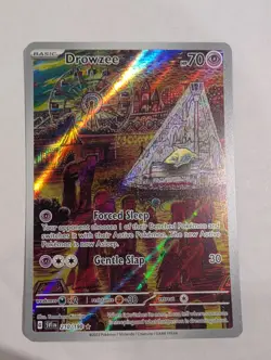 Drowzee Pokemon TCG Scarlet Violet Base Set Illustration Rare Card 210/198 - Image 1