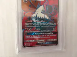 Pokemon 2019 Sun & Moon #213 FA/ Volcarona GX Cosmic Eclipse PSA Graded 9 Mint. - Image 3