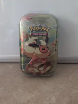 Pokemon Prismatic Evolutions Mini Tin Flareon New Sealed! - Image 1