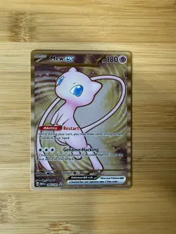 Pokemon TCG Mew EX Metal Gold NM 205/165 Scarlet & Violet 151 Promo Card - Image 1