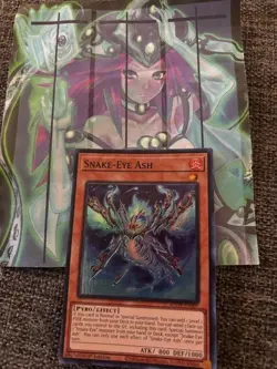 Yugioh 1x Snake-Eye Ash AGOV-EN007 Age of Overlord 1st Edition NM - Image 1