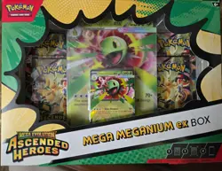 Pokemon TCG: Mega Evolution Ascended Heroes Meganium Factory Sealed EX Box - Image 1
