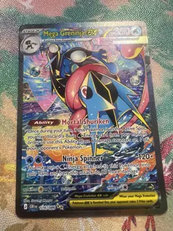 Mega Greninja Ex SIR 116/086 Chaos Rising English Pokemon Card - Image 1
