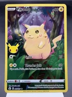 Pikachu 005/025 - Holo Rare - Celebrations Pokemon Card NM - Image 1
