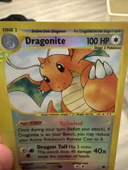 2002 POKEMON EXPEDITION #9 DRAGONITE-REVERSE FOIL - Image 4