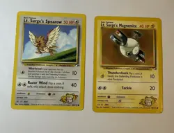 Pokemon TCG Lt. Surge's Spearow & Magnemite Gym Heroes Bundle - Image 1