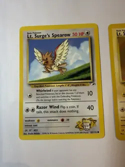 Pokemon TCG Lt. Surge's Spearow & Magnemite Gym Heroes Bundle - Image 3