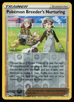 Pokemon Breeder's Nurturing 166/189 Darkness Ablaze Pokemon Reverse Holo LP - Image 1