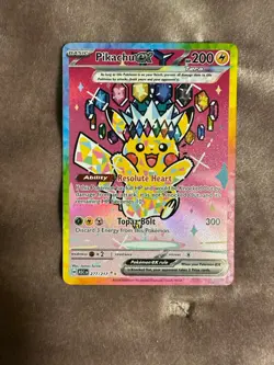 POKEMON PIKACHU EX SIR 277/217 ASCENDED HEROES HOLO MINT - Image 1