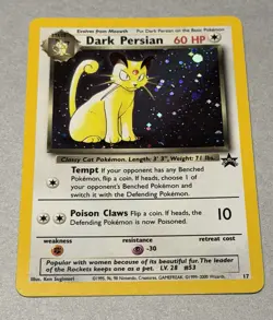 Pokemon TCG Dark Persian 17/53 Black Star Holo Promo 2000 - Image 2