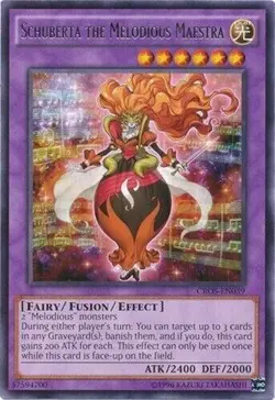 YUGIOH UNLIMITED CROS-EN039 SCHUBERTA THE MELODIOUS MAESTRA RARE NEAR MINT NM - Image 1