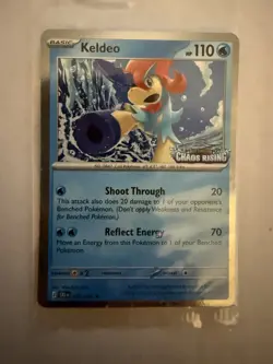 Pokemon TCG Keldeo 019/086 Chaos Rising Promo Stamped - Image 1