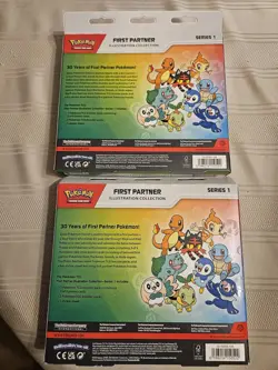 2 New Sealed TCG Pokemon First Partner Illustration Collection Boxes - Image 2