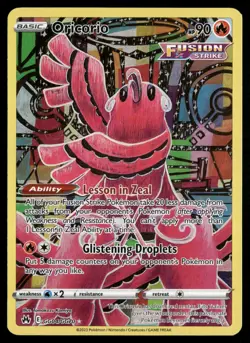 Oricorio Crown Zenith: Galarian Gallery GG04/GG70 Pokemon TCG - Image 1