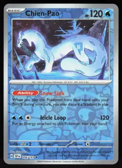 Chien-Pao 056/191 Rare Surging Sparks Pokemon Reverse Holo Near Mint - Image 1