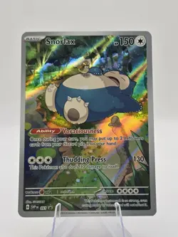 Snorlax 051 Sv: Scarlet & Violet 151 ETB Promo Pokemon Card Full Art - NM - Image 1