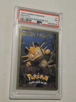 Meowth Hasbro Pokemon Toy Wishes PSA 7 - Image 3