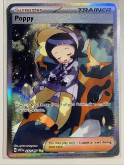 Pokemon TCG Poppy 227/197 SV03: Obsidian Flames Special Illustration Rare - Image 1