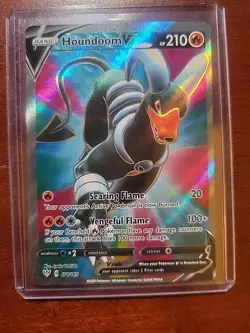 Houndoom V 178/189 Darkness Ablaze - NM Full Art Ultra Rare Pokemon Card - Image 1