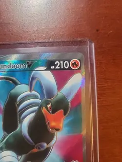 Houndoom V 178/189 Darkness Ablaze - NM Full Art Ultra Rare Pokemon Card - Image 3