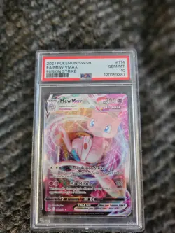 2021 POKEMON SWSH FA/MEW VMAX FUSION STRIKE 114/264 PSA 10 - Image 1