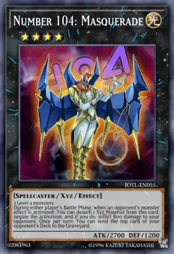 YUGIOH UNLIMITED JOTL-EN055 NUMBER 104: MASQUERADE RARE NEAR MINT (NM) - Image 1