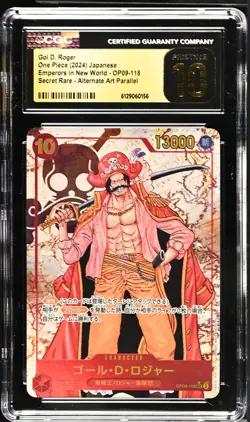 Gol D. Roger #OP09-118 Japanese One Piece Emperors In New World CGC 10 PRISTINE - Image 1
