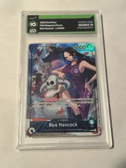 Bandai 2025 One Piece Leader Boa Hancock PSA Magazine Promo OP07-038 Degree 10 - Image 1