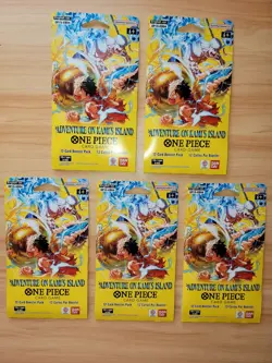 One Piece Adventure On Kami's Island 5 Card Pack Lot - Image 1