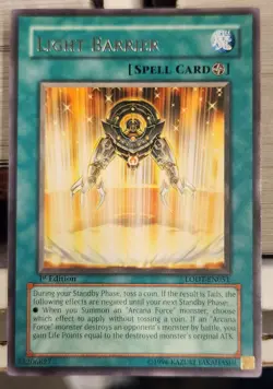 YUGIOH 1ST ED LODT-EN051 LIGHT BARRIER RARE NM (NEAR-MINT) - Image 1