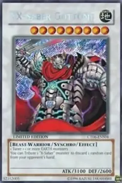 YUGIOH CT06-ENS04 XX-SABER GOTTOMS SECRET RARE NEAR MINT NM - Image 1