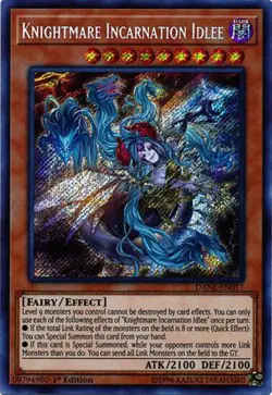 Yugioh DANE-EN017 Knightmare Incarnation Idlee 1st Ed Secret Rare NM - Image 1