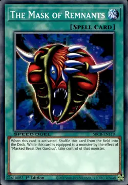 The Mask Of Remnants - 1st Edition SBCB-EN119 - NM - YuGiOh - Image 1