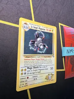 Pokemon Card Gym Heroes Lt. Surge’s Magneton Holo 8/132🔥PSA Grade🔥 108💎NM++💎 - Image 3