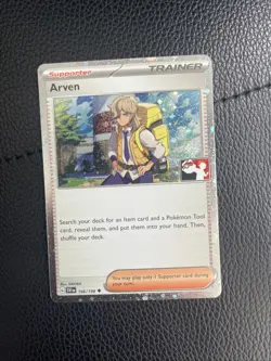 Arven 166/198 Holo Prize Pack Play! Pokemon League Promo Card Holo - Image 1
