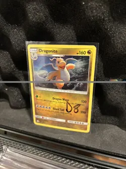 D8 Pokemon Sun & Moon Dragonite Card 96/149 Cosmos Holo Light Holo Scratches LP - Image 1