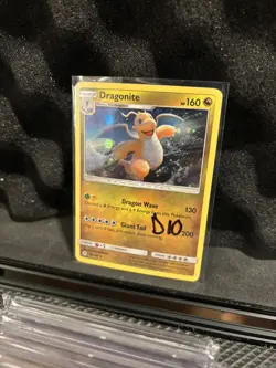 D10 Pokemon Sun & Moon Dragonite Card 96/149 Cosmos Holo Light Holo Scratches LP - Image 1