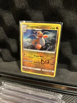 D12 Pokemon Sun & Moon Dragonite Card 96/149 Cosmos Holo Light Holo Scratches LP - Image 1