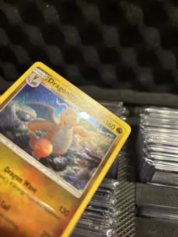 D12 Pokemon Sun & Moon Dragonite Card 96/149 Cosmos Holo Light Holo Scratches LP - Image 2