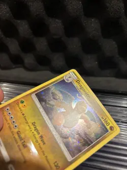 D7 Pokemon Sun & Moon Dragonite Card 96/149 Cosmos Holo Light Holo Scratches LP - Image 3