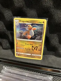 D9 Pokemon Sun & Moon Dragonite Card 96/149 Cosmos Holo Light Holo Scratches LP - Image 1