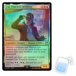 FOIL CID, TIMELESS ARTIFICER (419) Final Fantasy FIN Magic MTG MINT CARD - Image 1