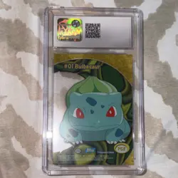Topps CGC Graded Bulbasaur Clear Card Pokemon Series 2 PC2 2000 - Image 2