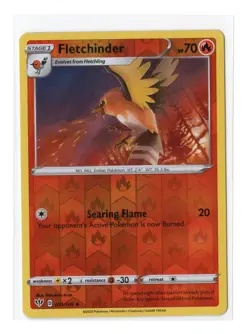 Pokemon Card - 2020 Fletchinder 031/189 - Sword & Shield Reverse Holo - Image 1
