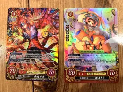 Fire Emblem 0 (Cipher) Touma Akagi, Mamori Minamoto - Lot or 2 Cards - Image 1