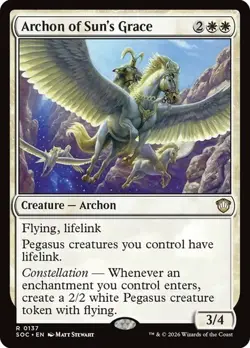 NM Archon of Sun's Grace, MTG, Strixhaven Commander, Magic the Gathering, 137 - Image 1