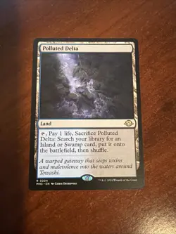Wizards Magic: The Gathering Polluted Delta Rare Land Modern Horizons 3 Regular - Image 1