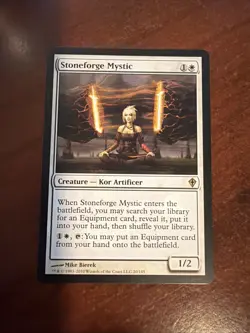 Wizards Stoneforge Mystic Rare Creature Worldwake White Magic: The Gathering - Image 1
